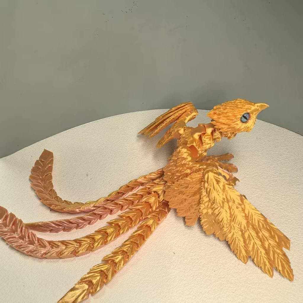 Brinquedo de impressão 3d Phoenix dragão chinês simulação quebra-cabeça corpo inteiro articulação móvel andorinha modelo