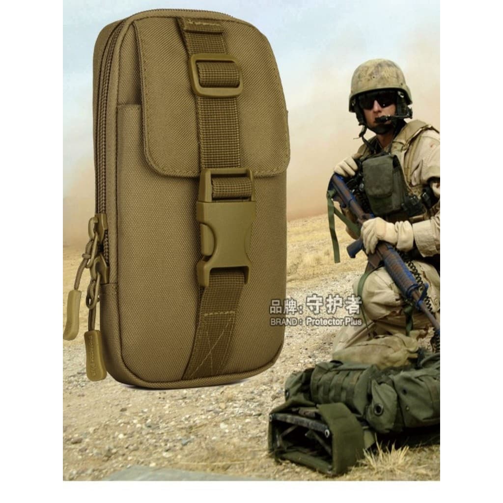 Guardian tela grande saco do telefone móvel 22cm saco masculino usando cinto cintura saco ao ar livre Cross-corpo acessó