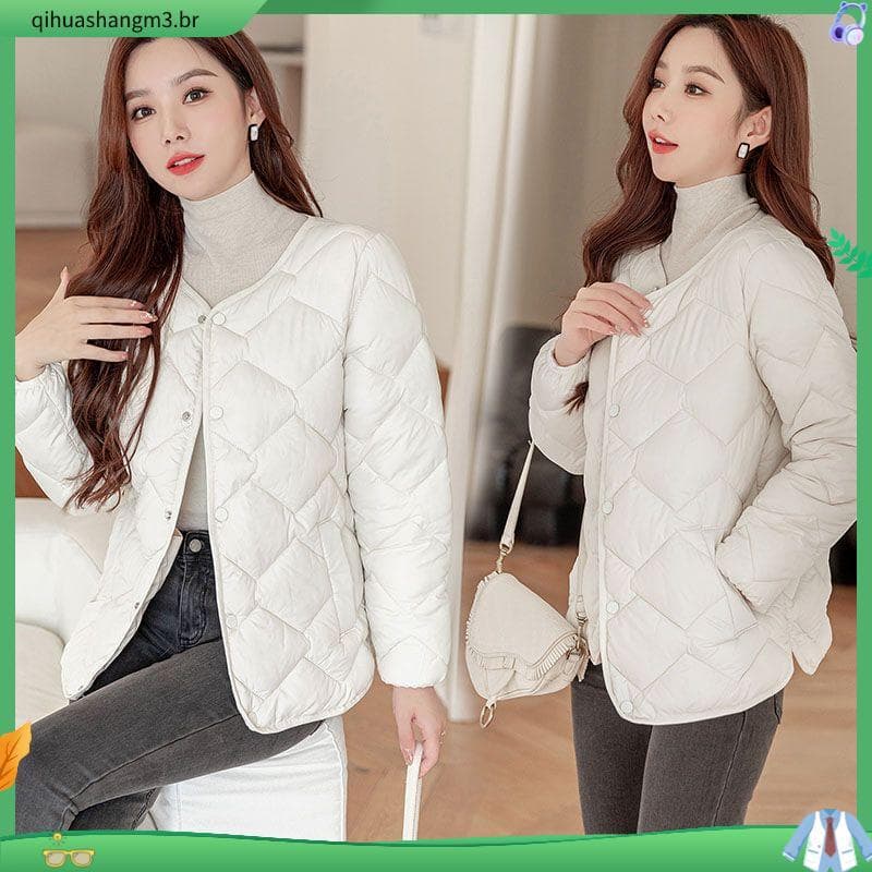 Outono inverno novo estilo para baixo jaqueta acolchoada feminina 2023 tamanho grande versão coreana engrossado solto ja