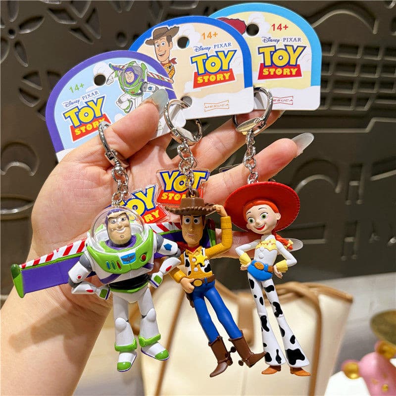 Chaveiro 3D Disney Toy Story Buzz Lightyear Woody Jessie Boneco Pingente Para Mochila Presente Fofo