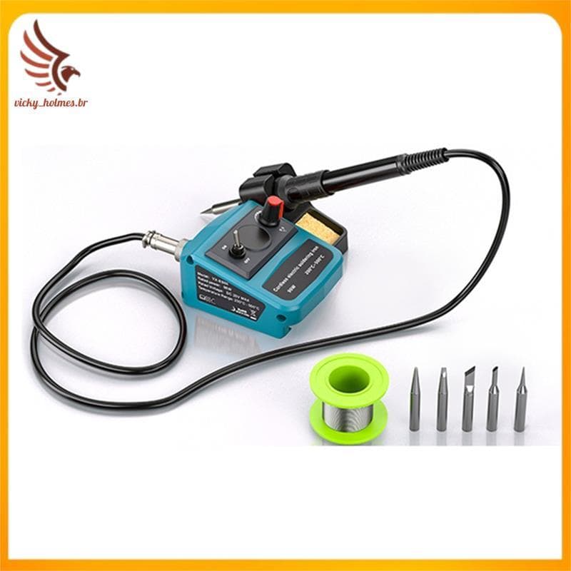 [vicky_holmes.br] Lron De Solda Sem Fio Para Bateria De 18V-20V Kit De Soldagem Eletrônica Ferramenta Elétrica De Reparo