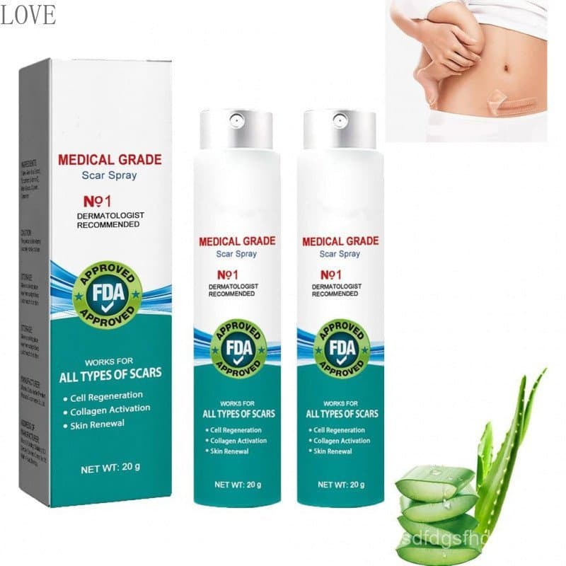 Agente para Remoção de Cicatrizes, Spray para Remoção de Cicatrizes de Grau Médico, Spray para Remoção de Cicatrizes Etu
