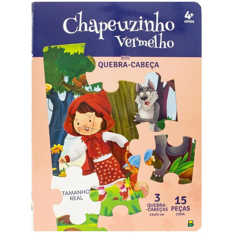 Livro Quebra Cabeça Chapeuzinho Vermelho