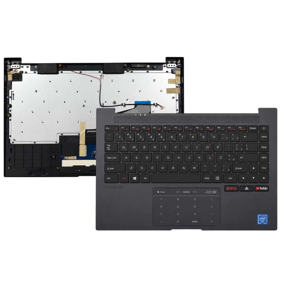 Carcaça Teclado + Touch Positivo Motion Q4128B Q464B Q232B Q432B