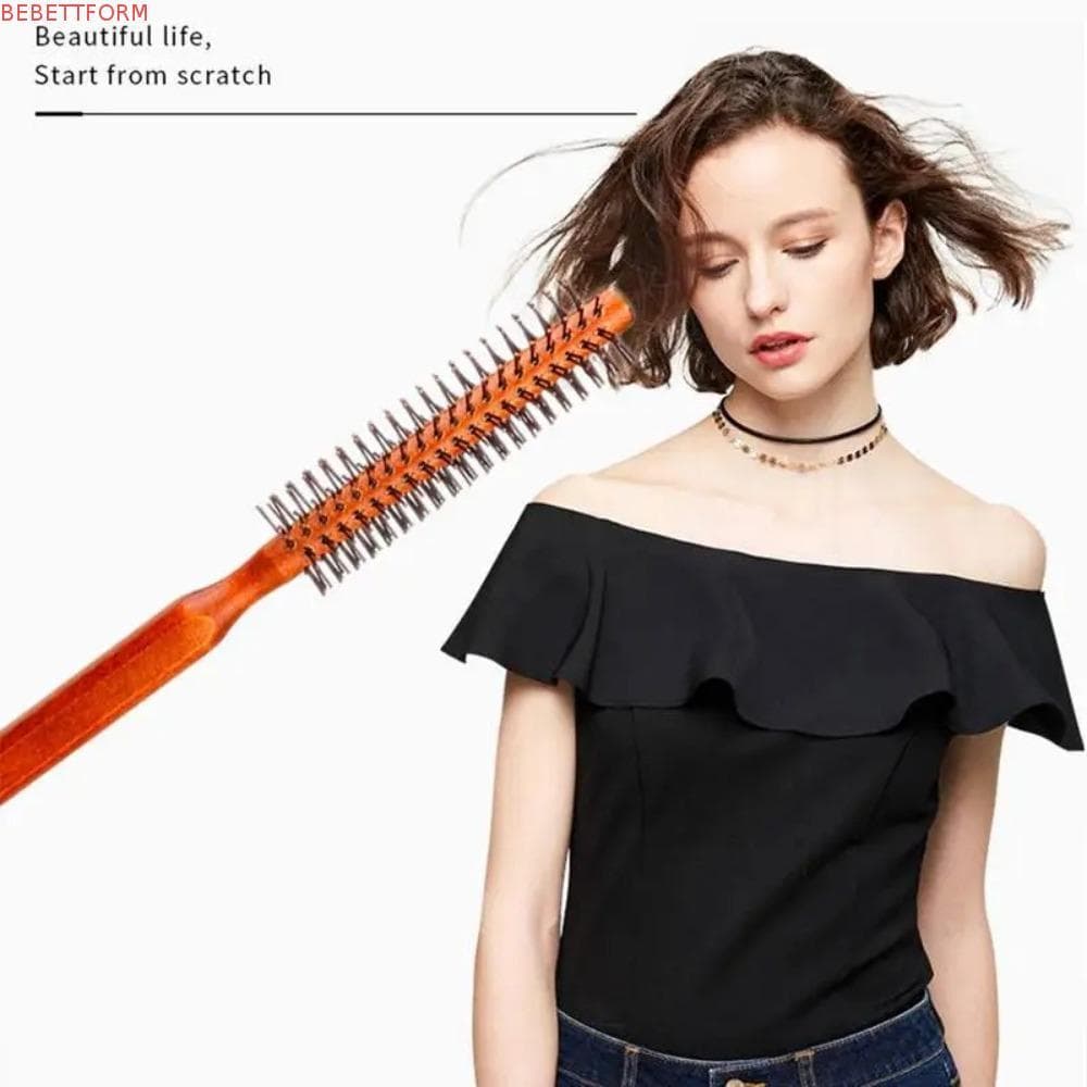 Pente De Barba BEBETTFORM , Escova De Cabelo De Rolo Redonda , Pequena Estilo Para Uso Doméstico