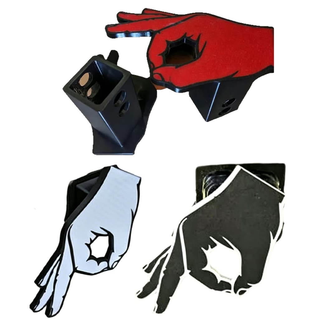 Plugue De Engate De Reboque Com Gesto De Dedo OK , Fácil De Limpar , Capas De Gancho Para Carro
