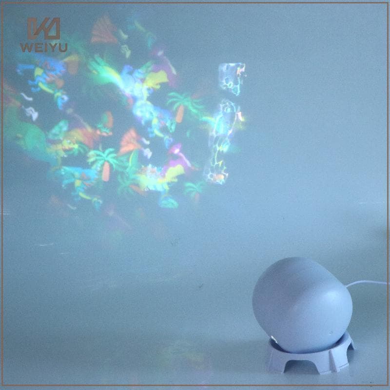 Luz LED Para Projetor De Dinossauro WEIYU 360 ° Lâmpada Noturna Giratória Dinâmica Alimentada Por USB Decoração De Quart