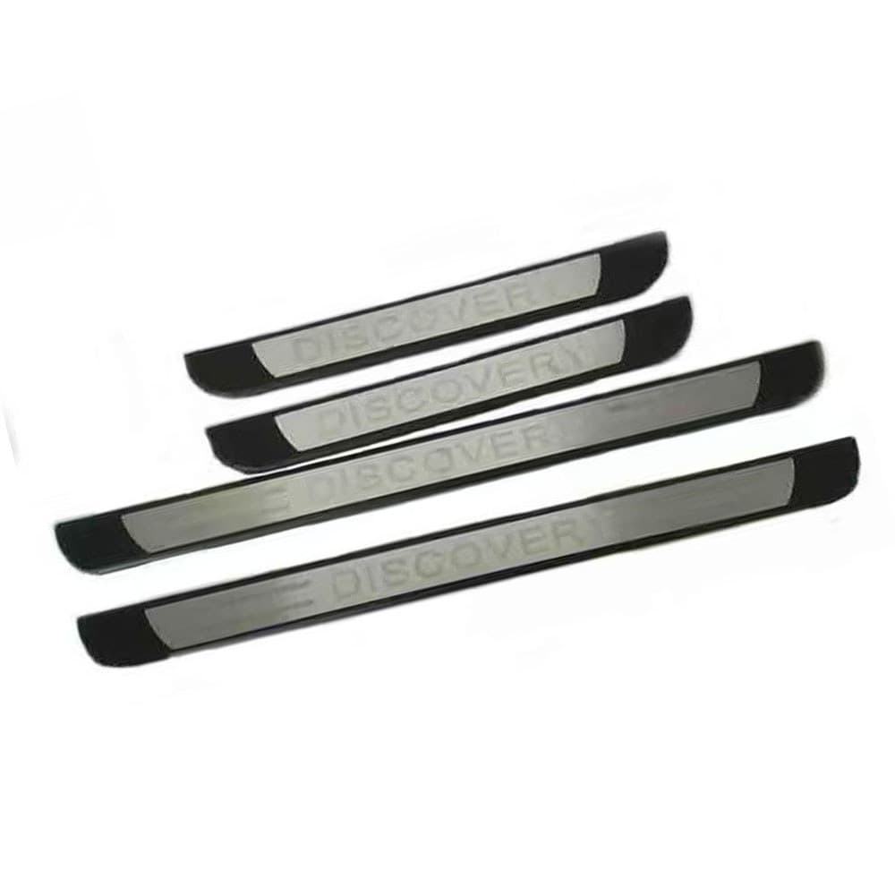 Aço Inoxidável Guarnição de Soleira Proteção de Porta de Carro para Land Rover Discovery 5, Conjunto de 4 peças