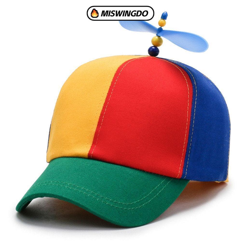 Chapéu Snapback MISWINGDO , Boné De Beisebol Engraçado Com Hélice De Helicóptero Sol Arco-Íris Libélula
