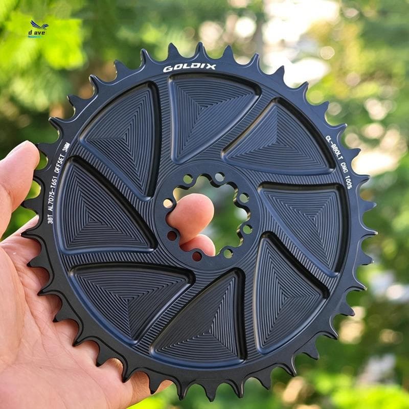 Para 8 Parafusos Pedaleira Compatível 34T Coroa De Bicicleta CNC Corte Oco Usinagem Dentes Largos Estreitos AERO Chainri