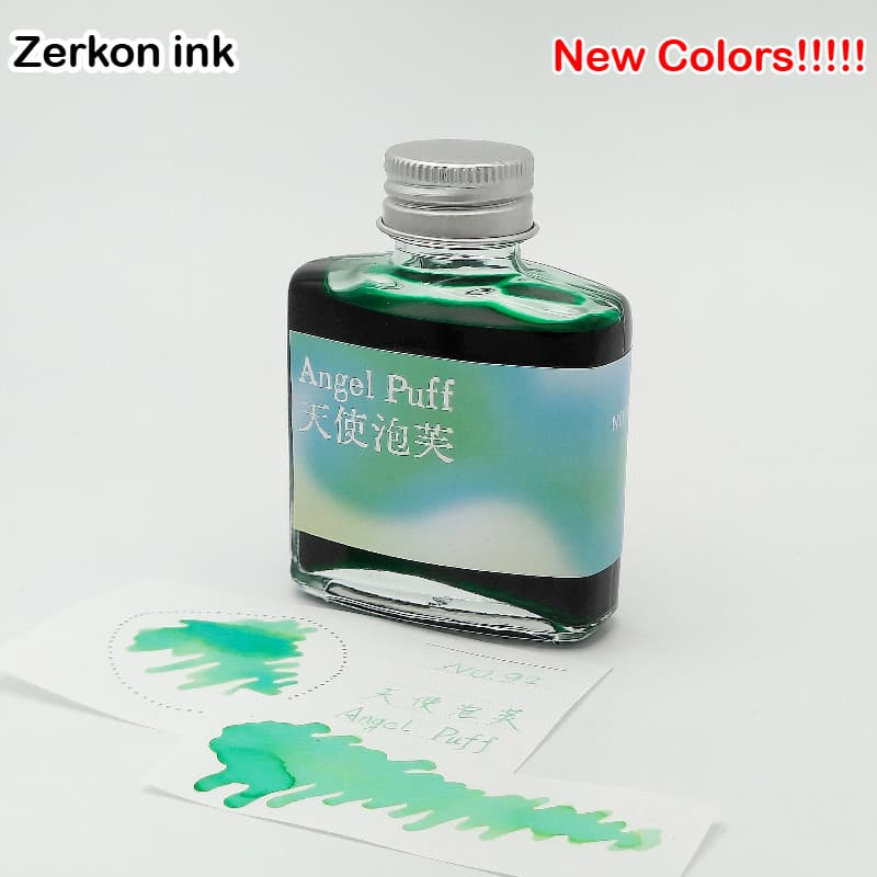 Zerkon Tinta 50ml 59 Cores Brilho Caneta Tinteiro Gradiente Cor Para JINHAO Majohn Hongdian Artigos De Papelaria Materia