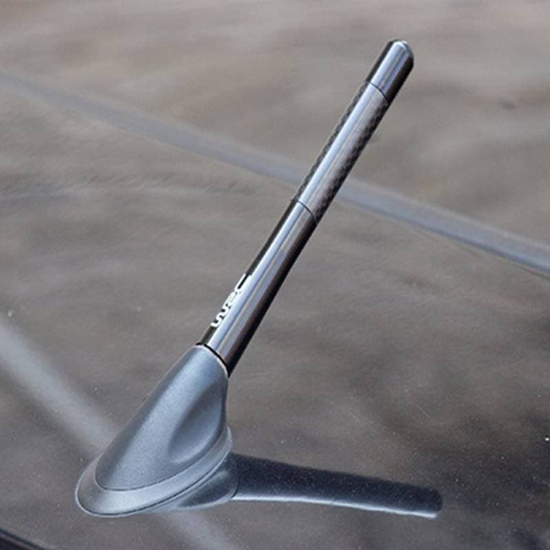 LTBR 4.7 Polegadas Antena Universal Para Carro Kit De FM De Rádio De Fibra De Carbono + Parafuso ~