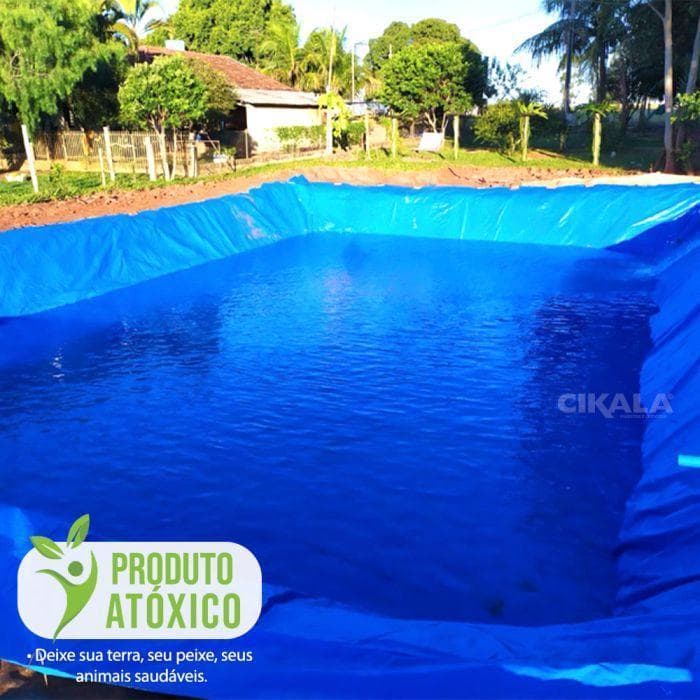 Lona Azul Resistente 3x2 M CK300 para Impermeabilização de Tanque Lago Cisterna e Caixa d'Água