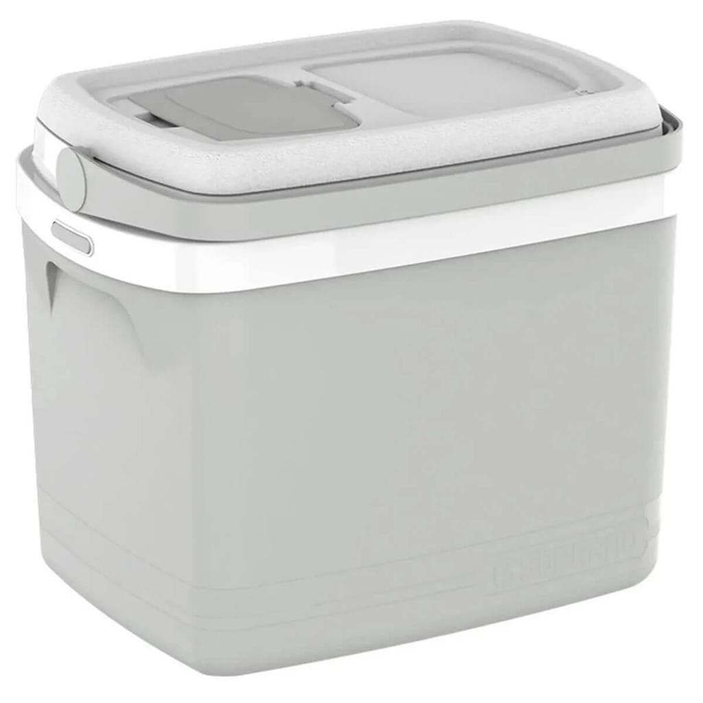 Cooler Térmico Soprano Tropical 32L com Tampa de Acesso Rápido Caixa Térmica Cinza Claro