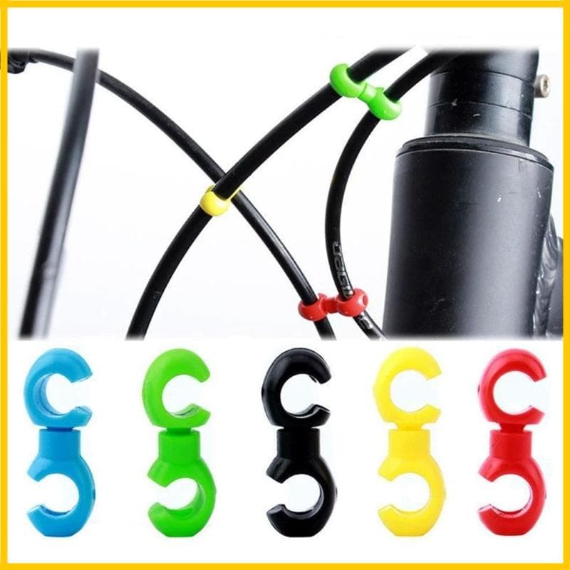 10pcs Universals Bicicletas Cabos Gerenciamento Fixador Freio