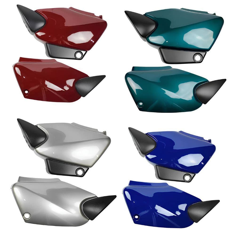 Carenagem Tampa Lateral Par CG 125 Titan 2000 2001 2002 2003 2004 Preto Prata Vermelho Azul Verde