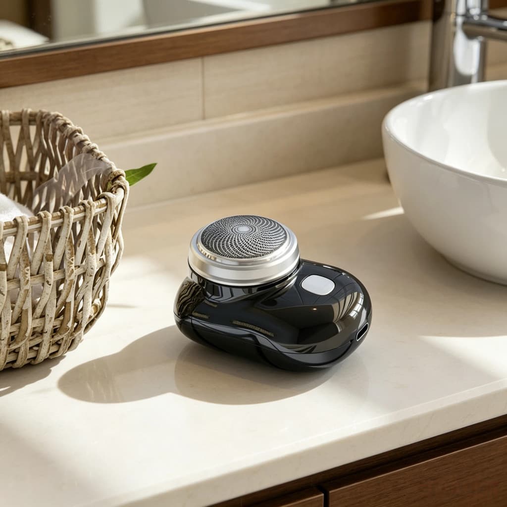 3 Pcs Mini Barbeador EléTrico PortáTil Só Para Barba Fina À Prova D'áGua Seco Duplo Uso Tipo C Carregamento RáPido MáQui
