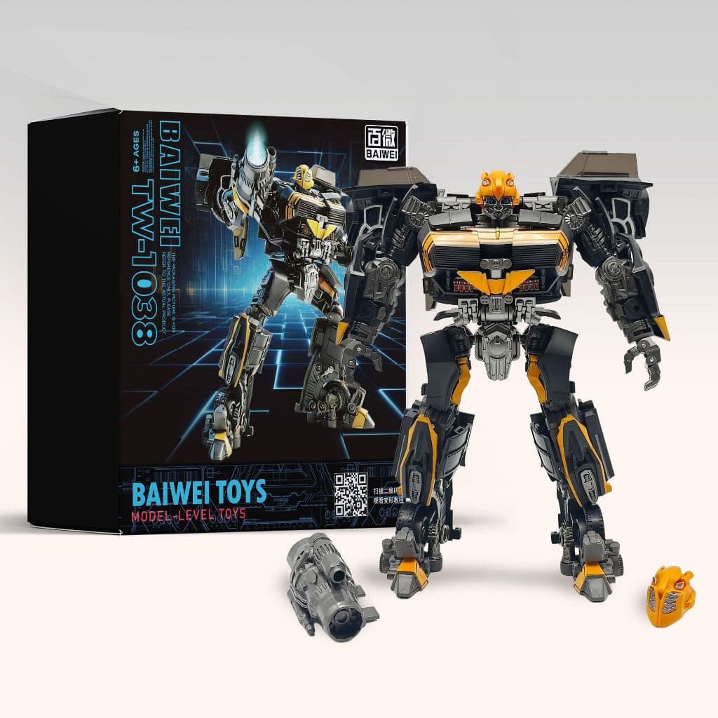 BaiWei TW1038 Brinquedo de Transformação Bumblebee TW-1038 Carro Robô Edição de Filme Figura em Escala 1:4 3941