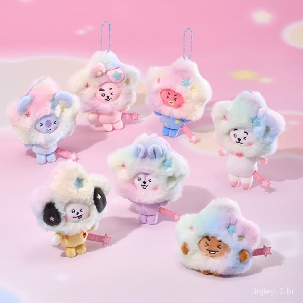 Kpop Idol BTS Chaveiro De Pelúcia Além Da Jornada BT21 Boneca Fofa Presente Para Crianças