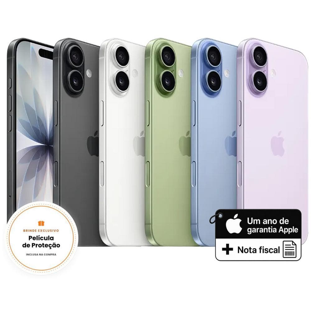 Smartphone iPhone 17 256GB 5G Tela 6,3" 120Hz Camera 48MP iOS - Apple Original - (Novo / Garantia)