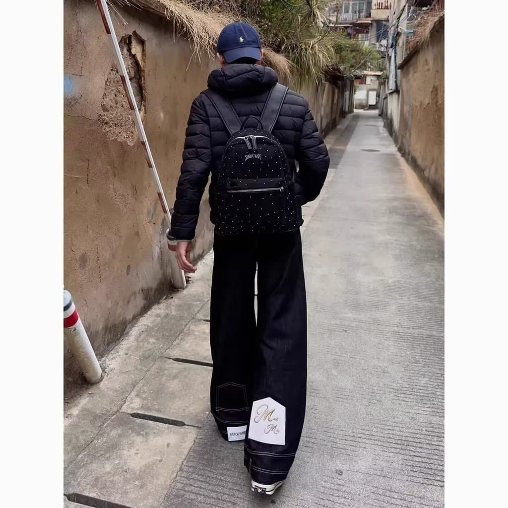 Mochila Casual xadrez de negócios, mochila masculina de rua, versão coreana, mochila de viagem de couro da moda, bolsa d