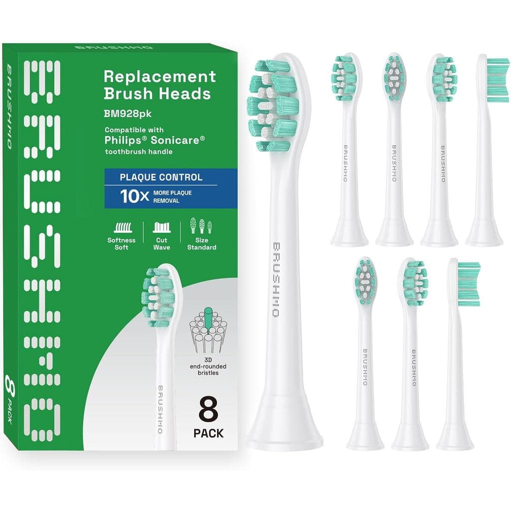 Cabeças de reposição para escova de dentes Brushmo Plaque Control, compatíveis com os cabos de escova de dentes elétrica