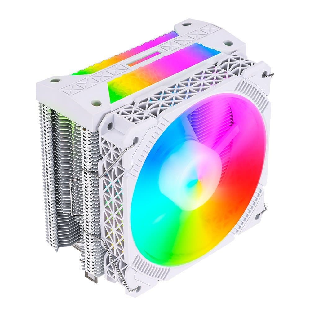 Cooler de CPU para computador de mesa com 4 tubos de cobre, silencioso, 1155, ventilador de resfriamento a ar para CPU d