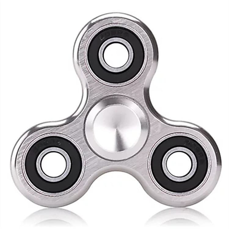 70mm Triângulo Dedo Liga De Alumínio Metal Spinner R188 Rolamento Brinquedo De Descompressão