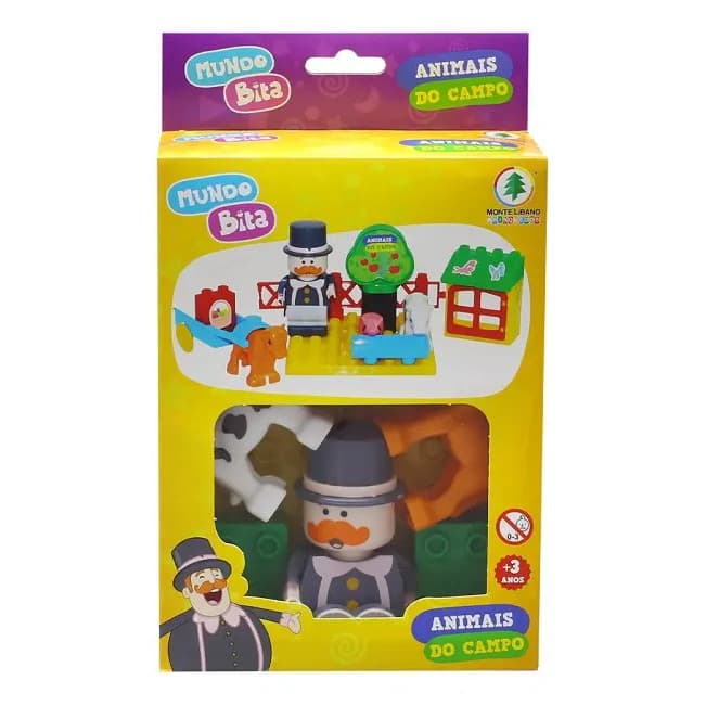 Blocos Playset Bita Animais Do Campo Monte Libano