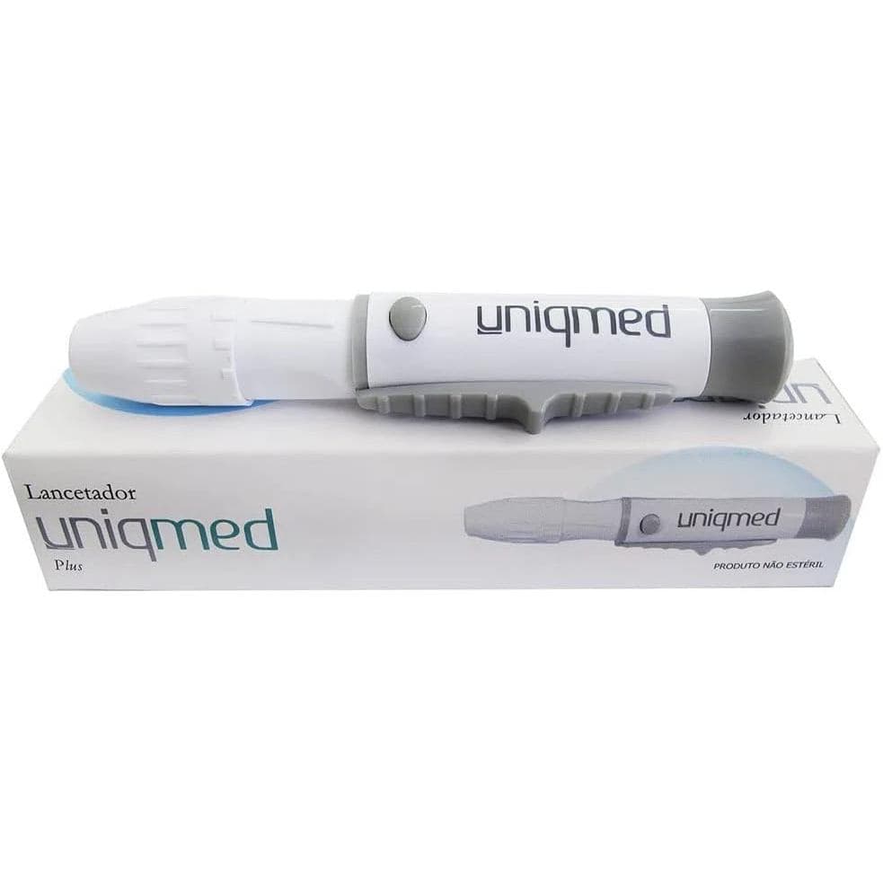 Caneta Lancetadora Automática Original Plus Uniqmed