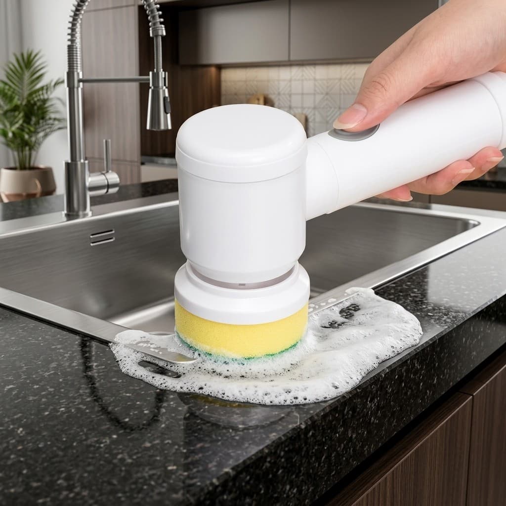 Escova Elétrica para Limpeza Geral de Casa