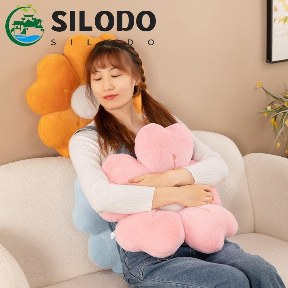 Almofada De Cadeira SILODO , Travesseiro De Pelúcia Macio De Flor De Cerejeira , Decoração De Sofá De Recuperação Fácil