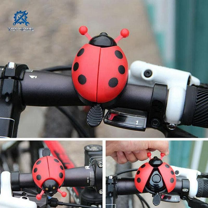 FFBR 1Pc Bicicleta Joaninha Sino Dos Desenhos Animados Ciclismo Adorável Crianças Passeio De Alarme Buzina Quente