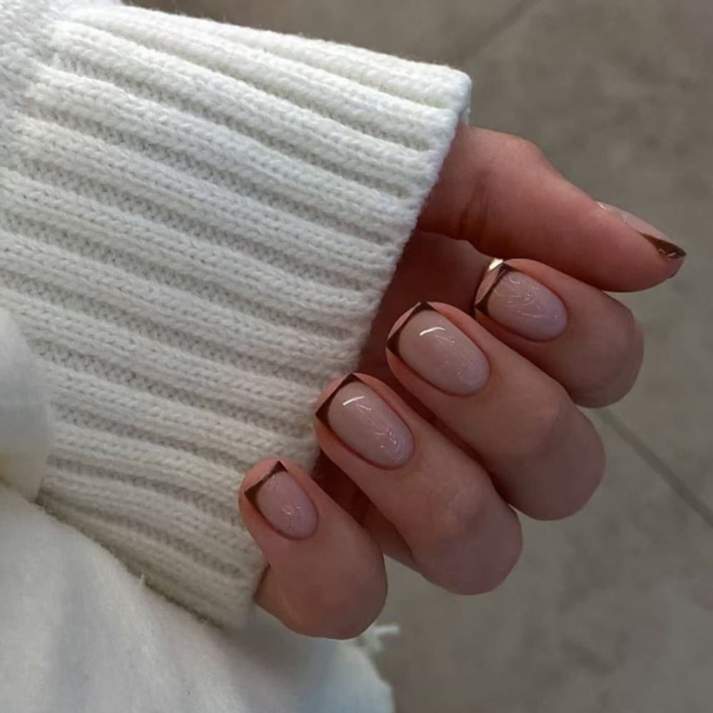 Imprensa Quadrada Curta Nas Unhas , Borda Vermelha Simples Francesa Reutilizável Pontas De Falsas Conjunto De Manicure C