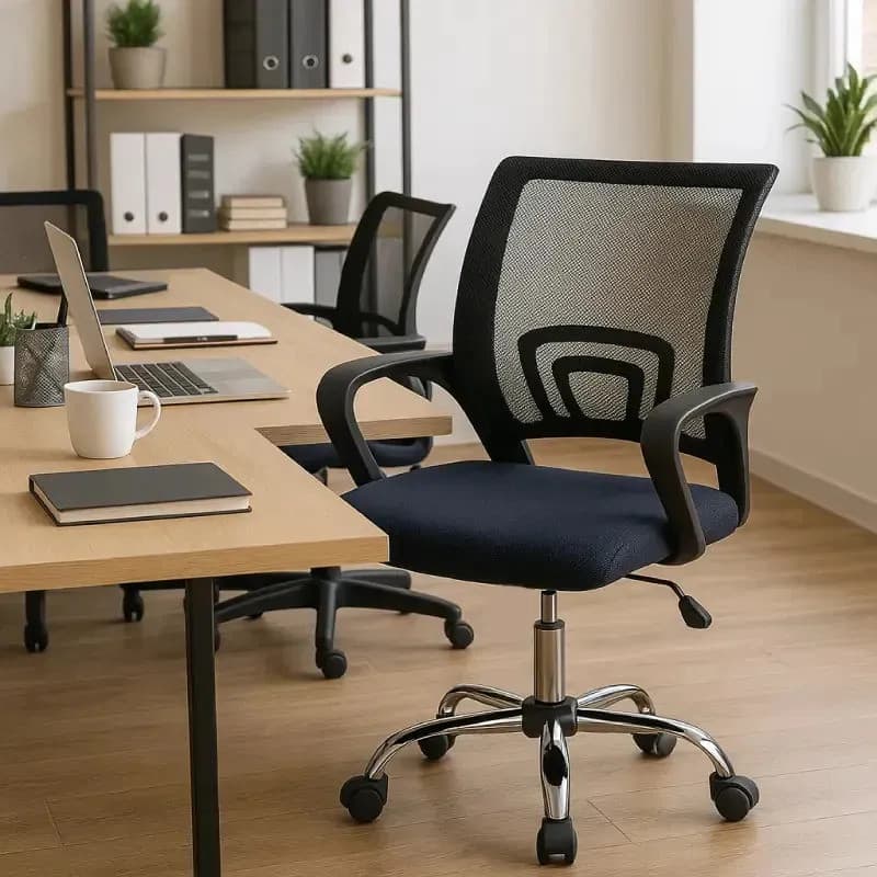 Cadeira Ergonômica De Escritório Com Tela Preta