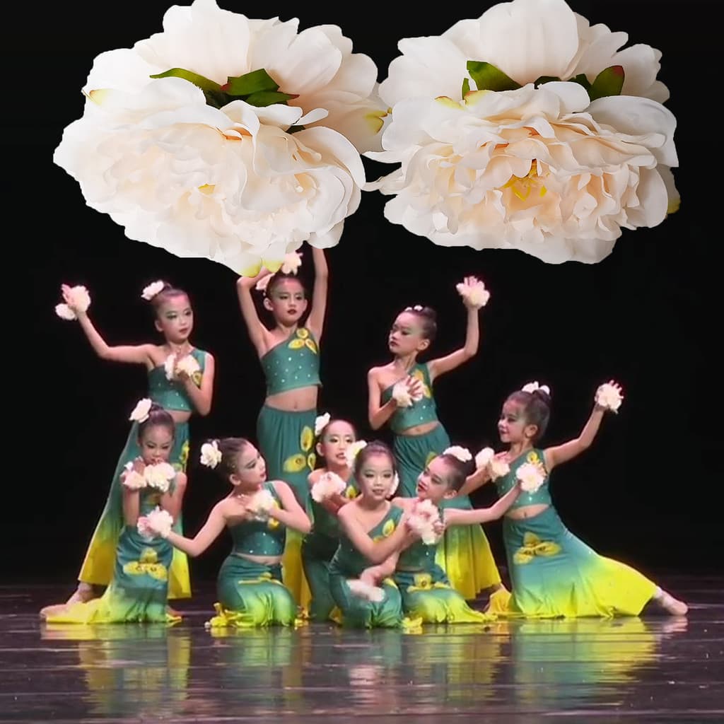 Flores de Osmanthus birmanês flores perfumadas flores de mão adereços de desempenho dança étnica portátil flores de dedo