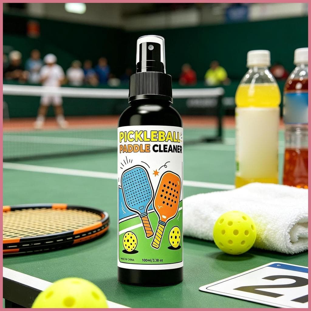 Bola Paddle Cleaner Spray 100ml Sem Água Portátil Concentrado Suave Raquete Aperto Sujeira Suor Removedor Para Tribunal