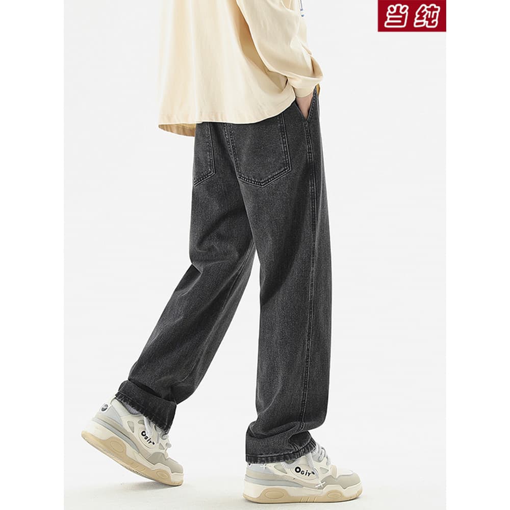 Americano primavera verão novo estilo Jeans masculino solto calças casuais High Street meninos calças retas 2025 calças
