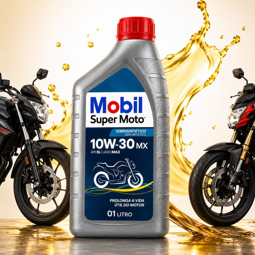 Óleo Mobil Super Moto 10W30 Semissintético MX 1L 4T