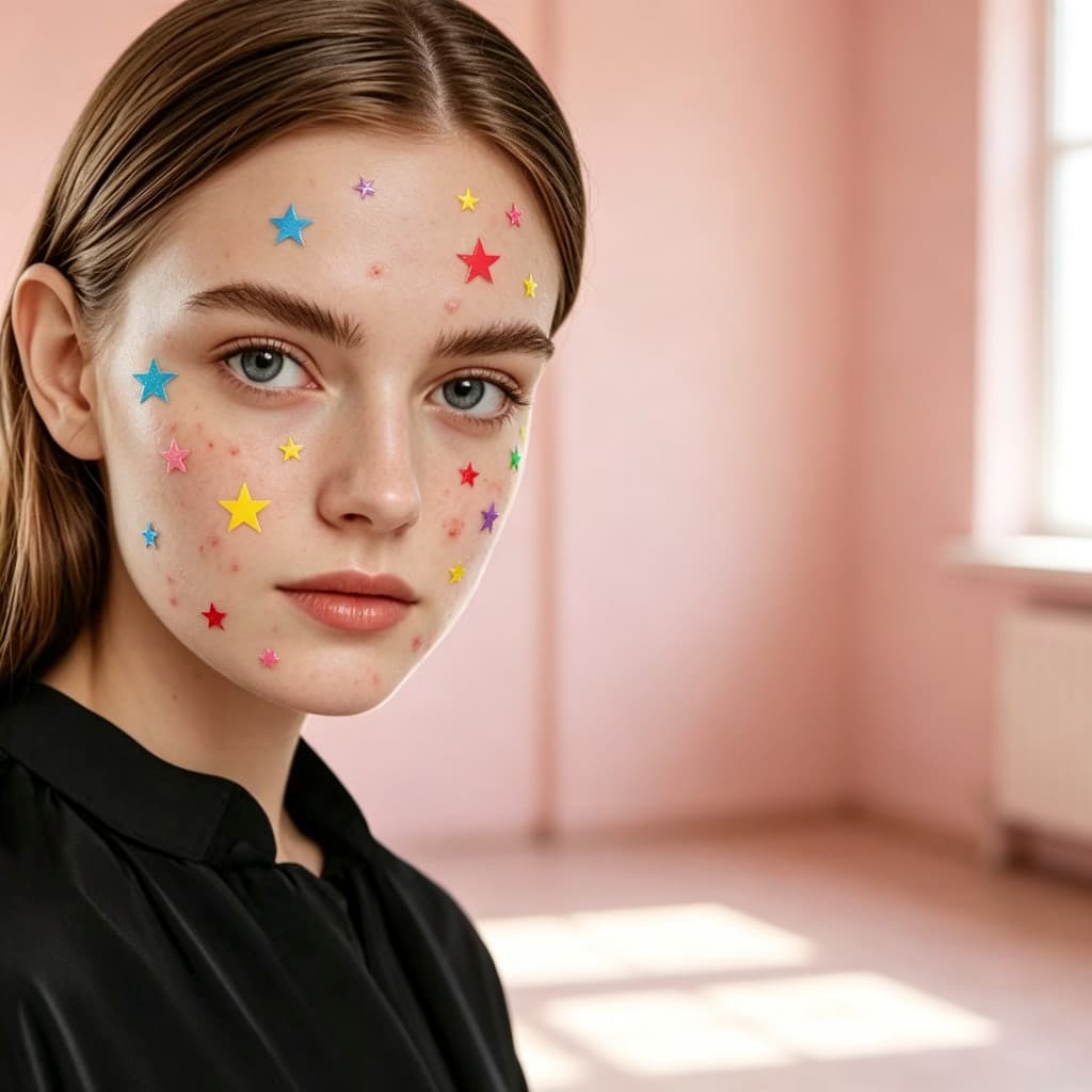 Colorful Star Hydrocolloid Acne Pimple Patches Cute Spot Cover Patch Absorb Blemish Exudate for Face Daily Skin Care