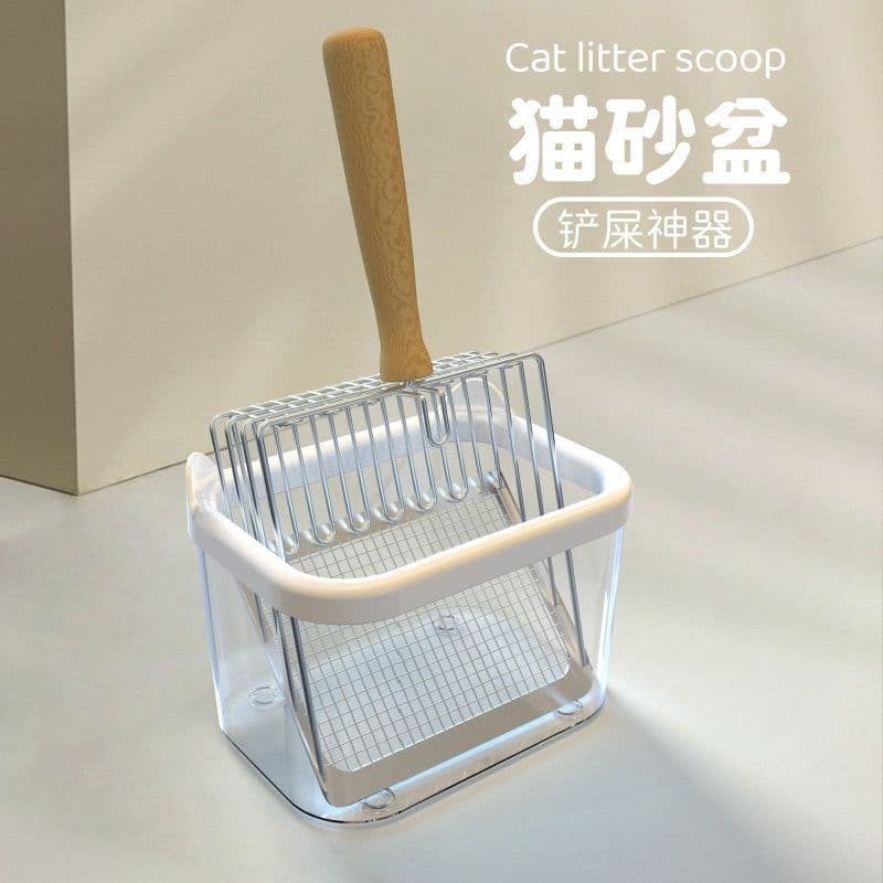 Pá para areia de gato, pá especial para areia de gato, Base de Metal, pá para areia de gato, caixa de armazenamento, pá