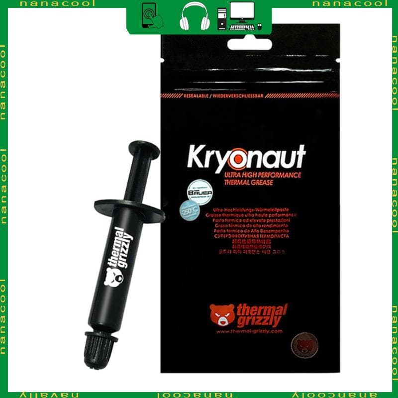 nana Original Kryonaut 1g Para CPU GPU Graxa 12 5W Gesso Condutor Dissipador Calor