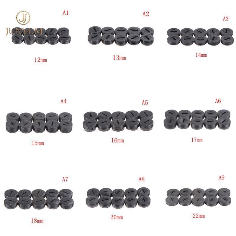 JUNYUM 10 Unidades Bla Carbono Escova Suporte Tampa Escovas Capa 13 14 15 16 18 20 22mm BR