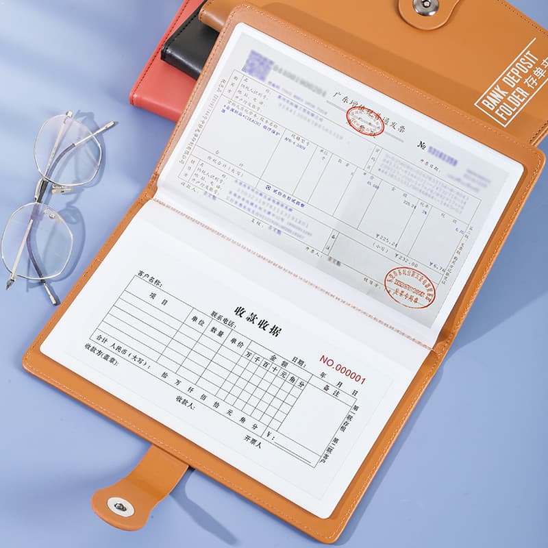 Livro de armazenamento de depósito Regular Multifuncional Coleção de contas de grande capacidade Banco de pasta de depós