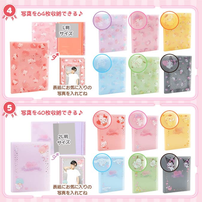 Japão Sanrio Série de Apoio Álbum de Fotos Polaroid Armazenamento de Fotos Melodia Canela Cachorro Kuromi