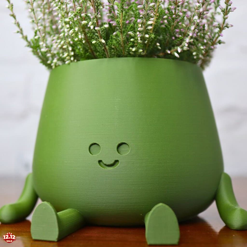 Vaso De Flores Decorativo Divertido-Recipiente De Plantas Criativo Para Escritório Doméstico