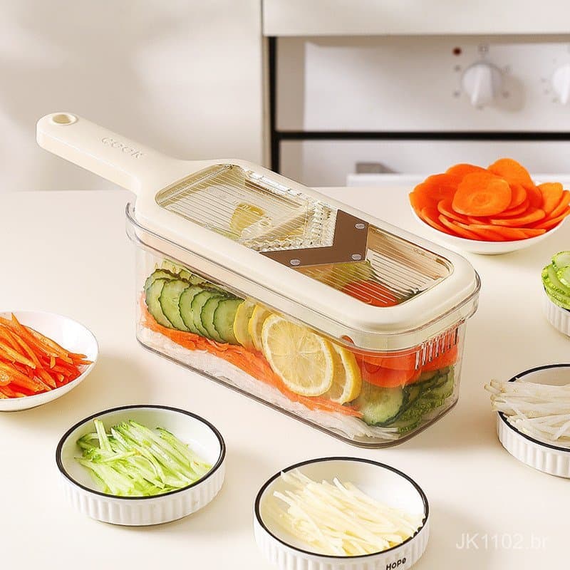 Cortador Manual de Batatas para Cozinha, Cortador de Legumes, Ferramenta Mágica que Não Danifica, Cortador de Limão Domé