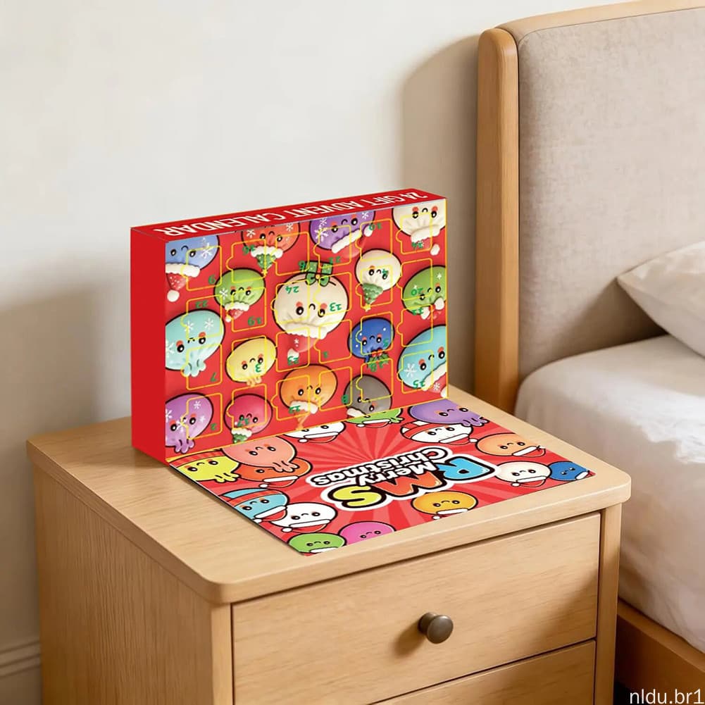 Natal Squishies Adventos Calendário 2026 Alívio Do Estresse Brinquedo Sensorial Para Crianças Troca De Presente