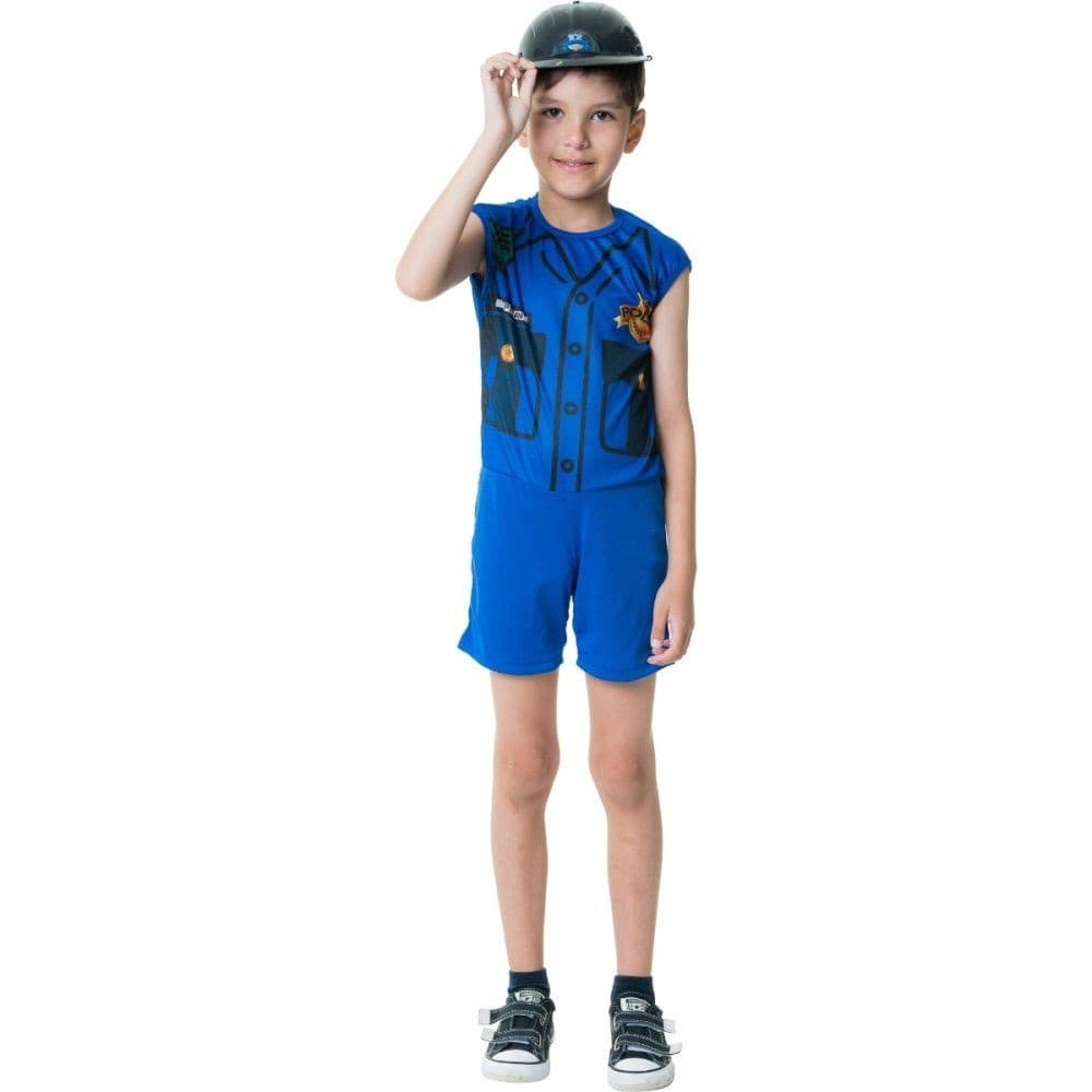 Kit Fantasia Policial Infantil - Tamanho P