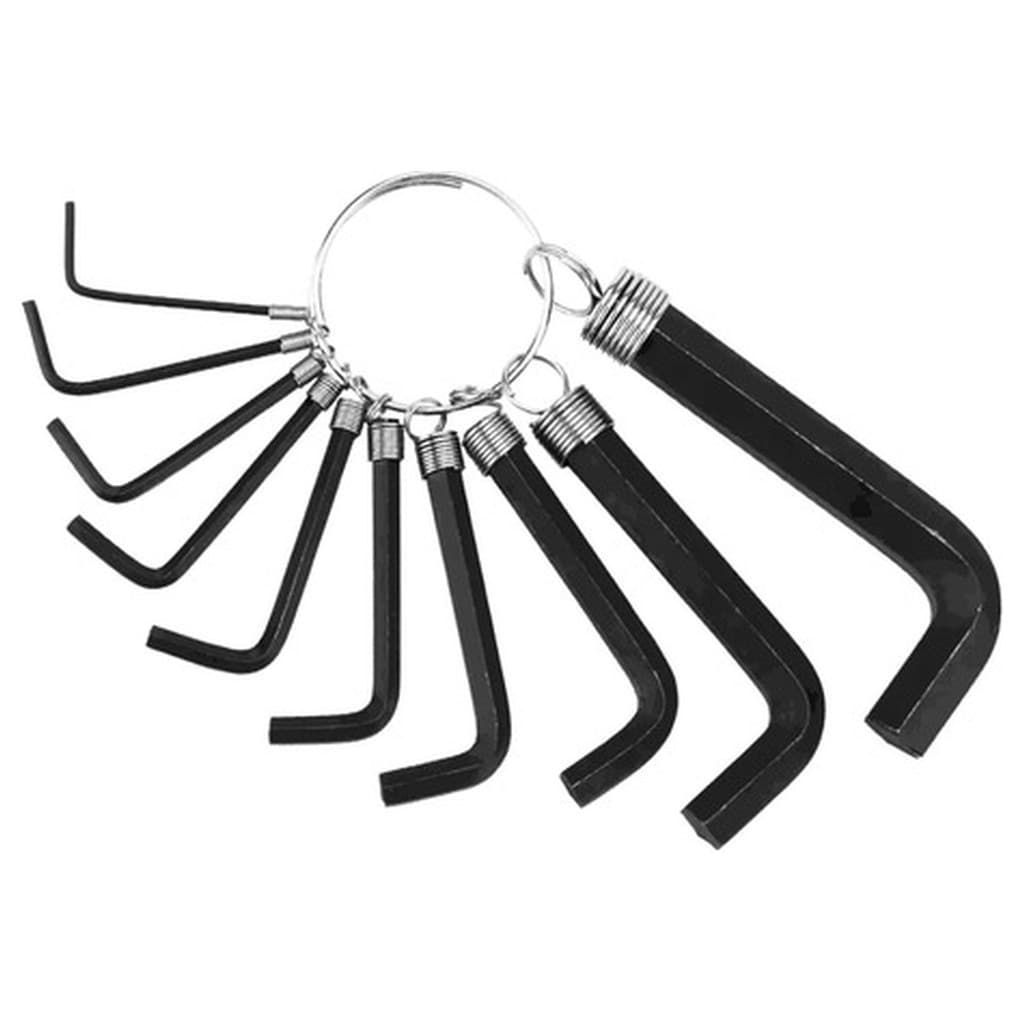 Jogo Chave Allen Curta 1 5 A 10 Mm Crv Oxidado Preto Mundo Das Ferramentas 7 Pecas